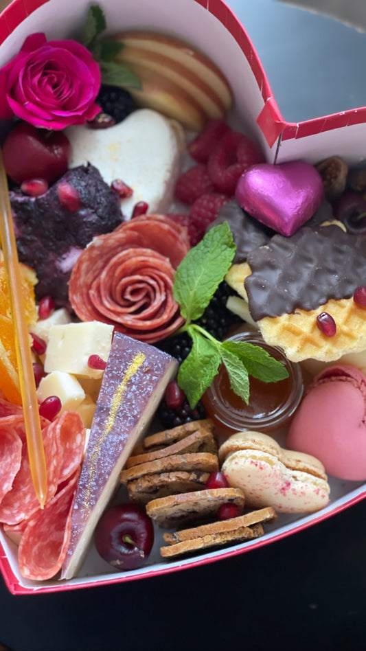 Heart Charcuterie Box