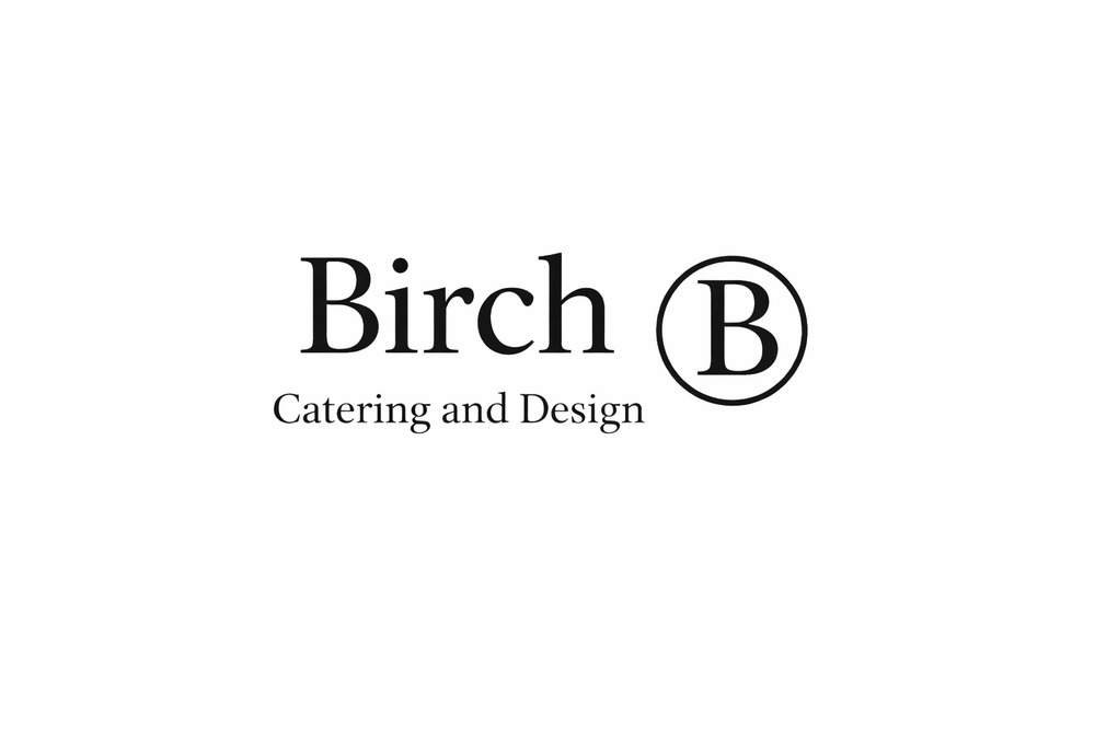 Birch Catering and Design logo with circled B